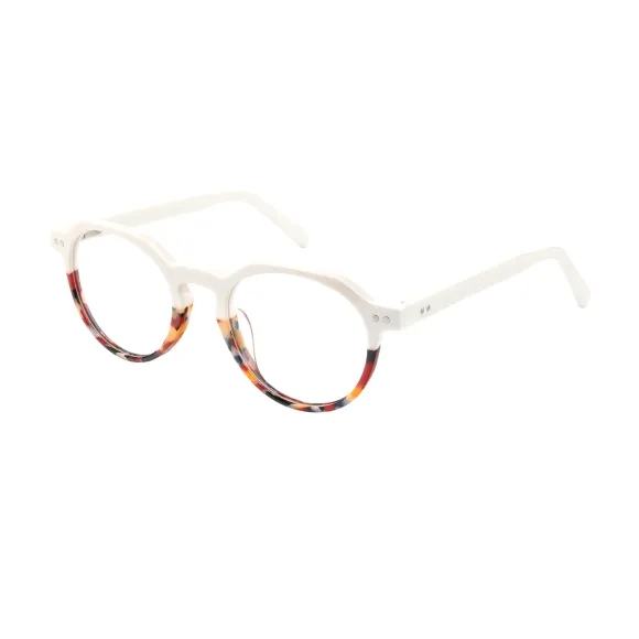 round white eyeglasses